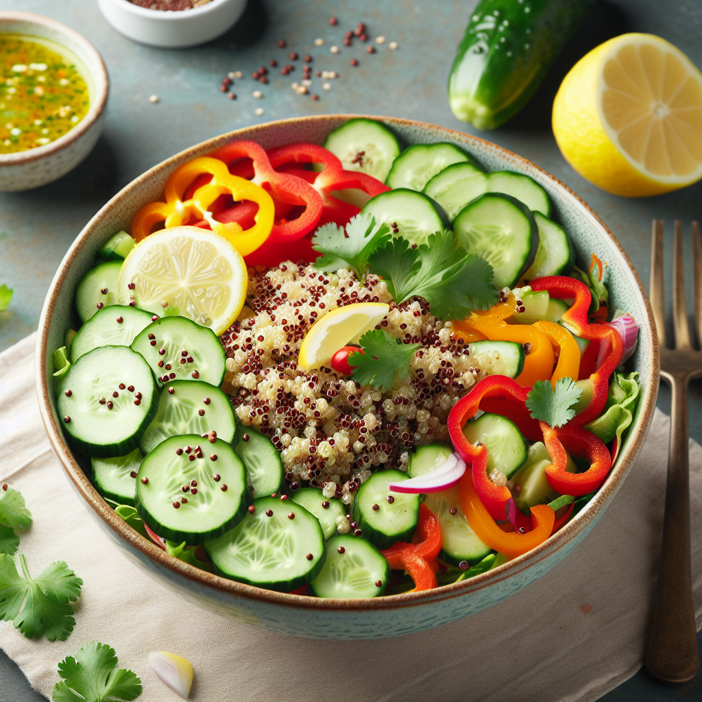 receitas para emagrecer - salada de frango com quinoa